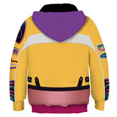 Kids Children KPop Demon Hunters (2025) Rumi Zip Up Pullover Printed Hoodie Sweatshirt Cosplay Costume